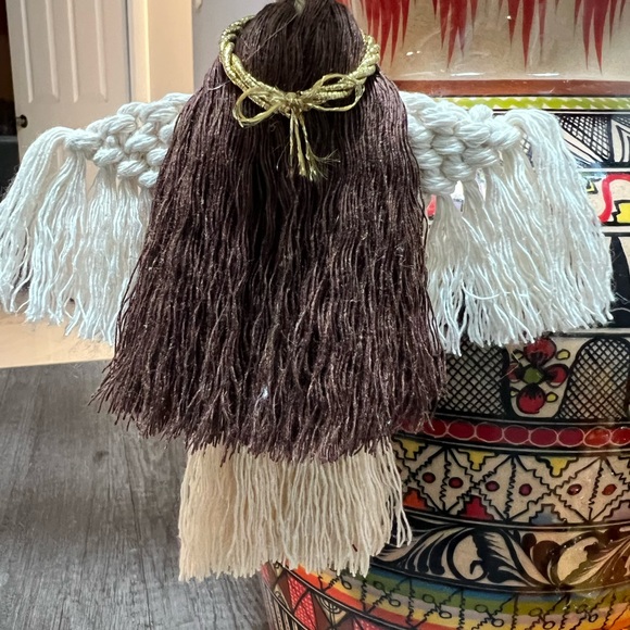 Macrame Angel, Christmas Ornament - Picture 6 of 6